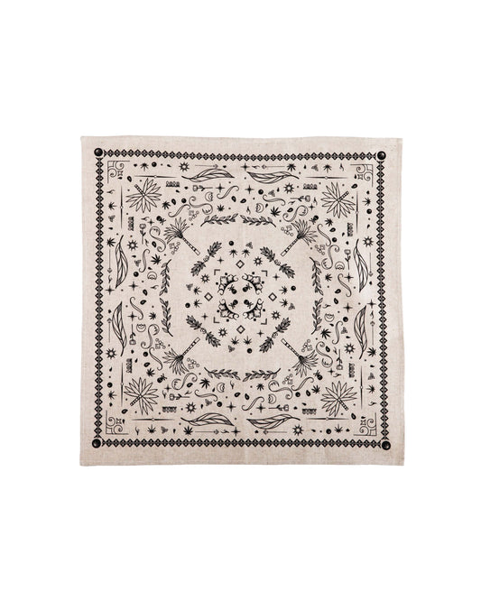 HEMP BANDANA "SPIRIT LEAF" - HEMPZOO