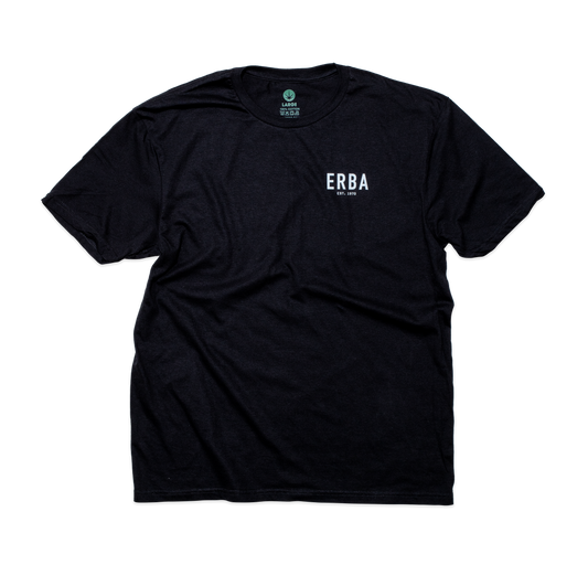 ERBA EST 1970 COTTON T-SHIRT BLACK