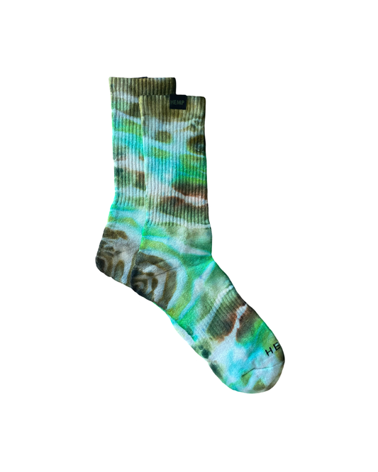 GEO-1 HEMP LABEL CREW SOCKS