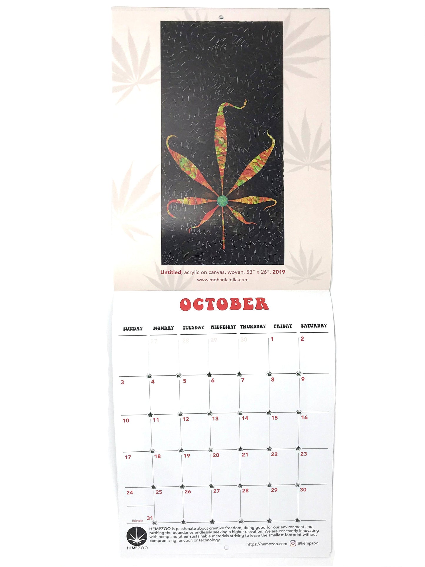 Cannabis Art Calendar 2021 | Mohan Sundaresan - HEMPZOO