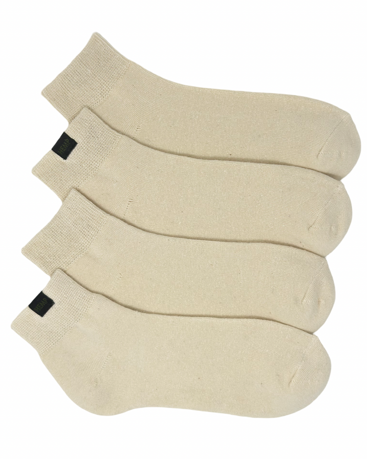 HEMP LABEL QUARTER SOCK 2 PACK