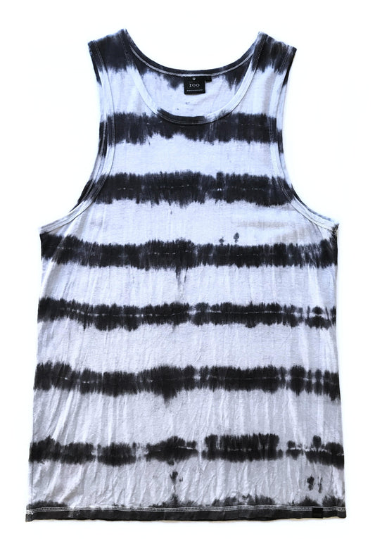 STRIPES BW HEMP TANK TOP ARMOR - HEMPZOO