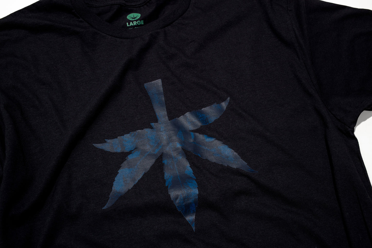 the WOODS COTTON T-SHIRT BLACK