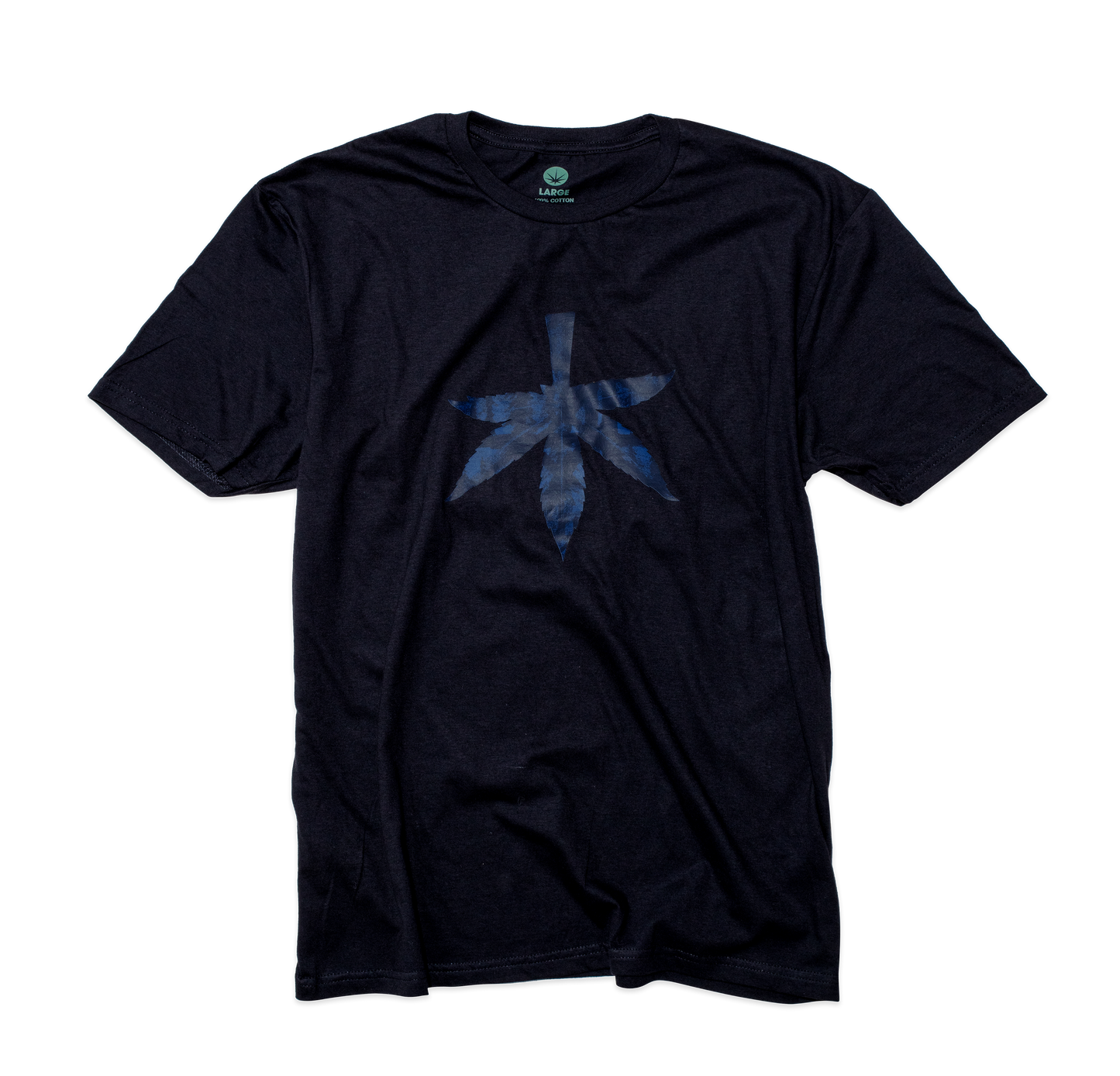 the WOODS COTTON T-SHIRT BLACK