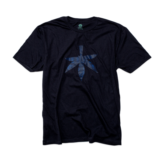 the WOODS COTTON T-SHIRT BLACK